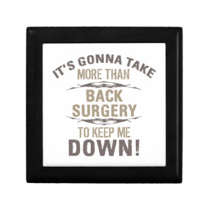 Back Surgery Humor Gift Box
