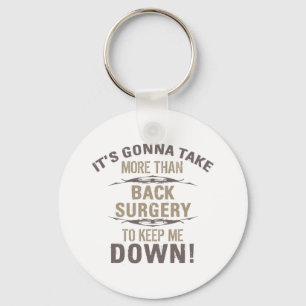 Back Surgery Humor Keychain