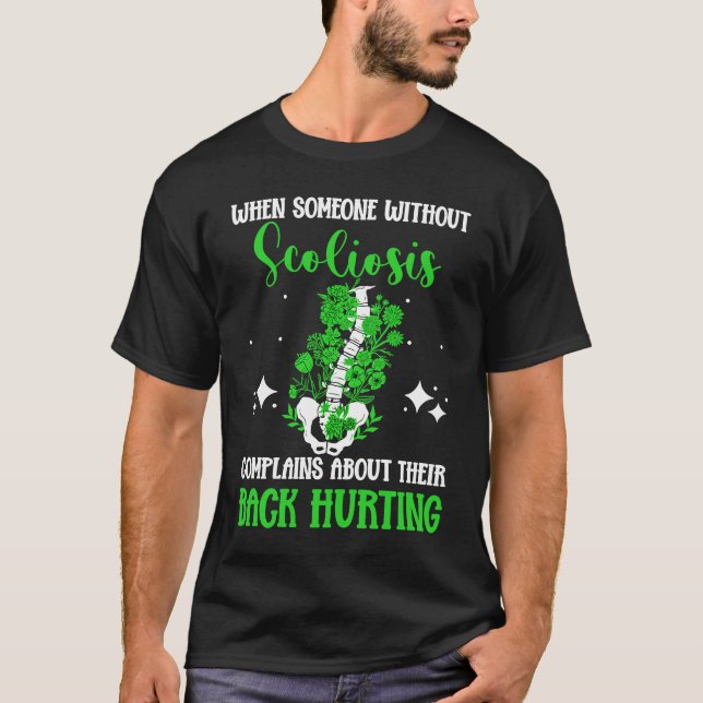 Back Surgery Recovery Scoliosis Awareness T-Shirt (Front)