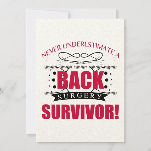 Back Surgery Survivor