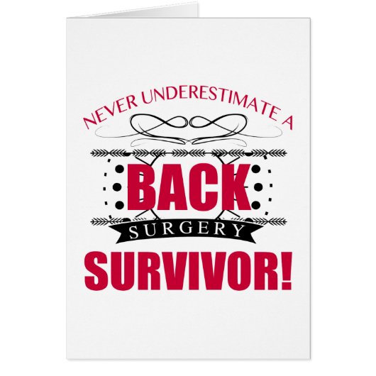 Back Surgery Survivor Cards (Front)