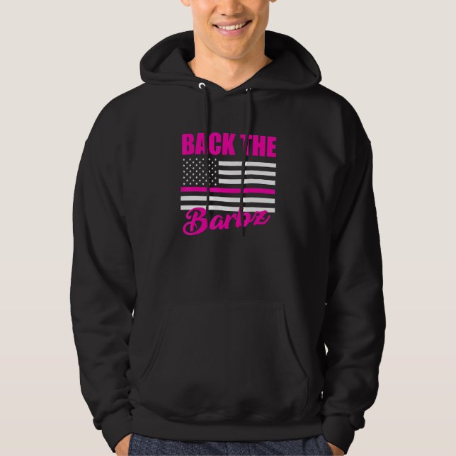 Back The Barbz Flag Love Barbs Loyal Fan American  Hoodie (Front)