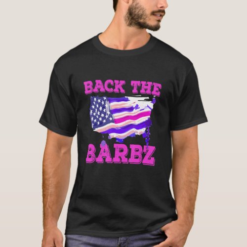 Back The Barbz Love American Flag Supporter T_Shirt