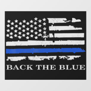 Back The Blue Car Decal