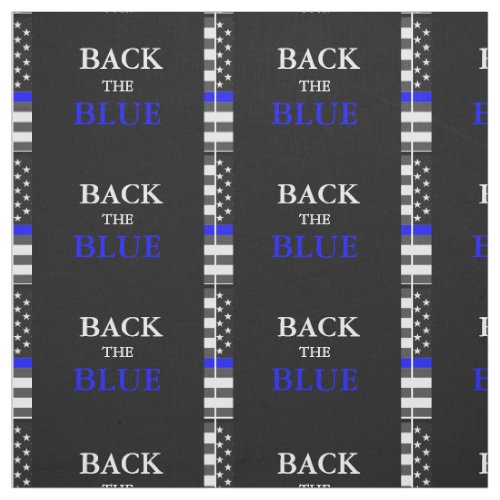 BACK THE BLUE FABRIC