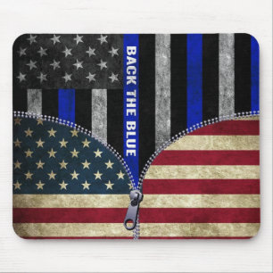 Back the Blue Mouse Pad