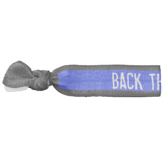 BACK THE BLUE No Damage Hair Tie