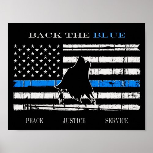 Back the Blue Poster