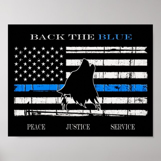 Back the Blue Poster (Front)