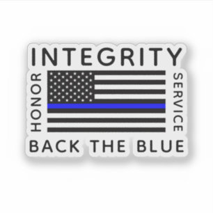 Back the Blue Sticker