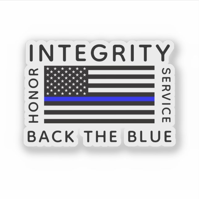 Back the Blue Sticker (Front)