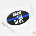 BACK THE BLUE SUPPORT POLICE BUMPER STICKER | Zazzle