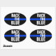 BACK THE BLUE SUPPORT POLICE BUMPER STICKER | Zazzle