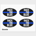 BACK THE BLUE SUPPORT POLICE BUMPER STICKER | Zazzle