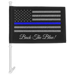 Back The Blue Support Police  Car Flag at Zazzle