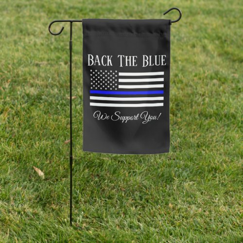 BACK THE BLUE SUPPORT POLICE  YARD FLAG