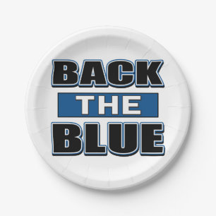 Back The Blue - Support the Police Paper Plates