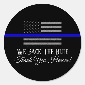 Back The Blue Support You Police Large Yard Sign by BreakingHeadlines at Zazzle