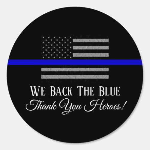BACK THE BLUE SUPPORT YOU POLICE LARGE YARD SIGN