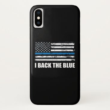Back the Blue Thin blue line USA Flag MAGA WWG1WA iPhone X Case Back the Blue Thin blue line USA Flag MAGA WWG1WA iPhone X Case