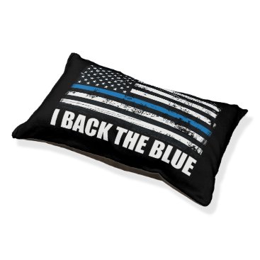 Back the Blue Thin blue line USA Flag MAGA WWG1WA Pet Bed Back the Blue Thin blue line USA Flag MAGA WWG1WA Pet Bed