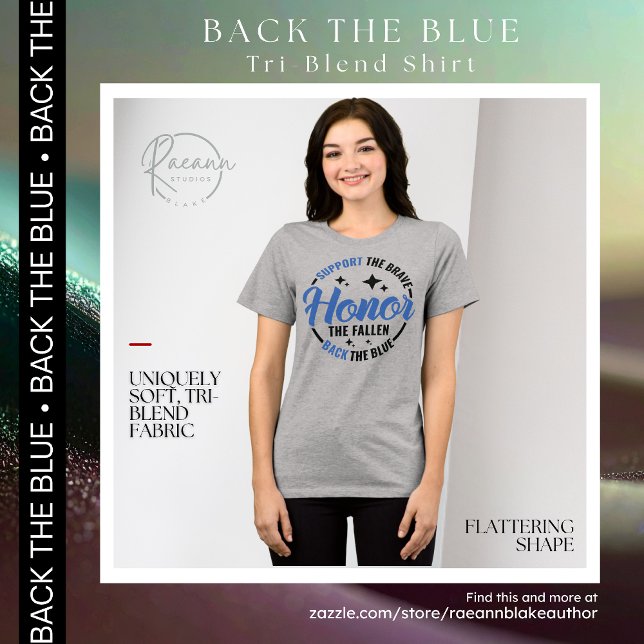 Back the Blue Tri-Blend Shirt (Creator Uploaded)