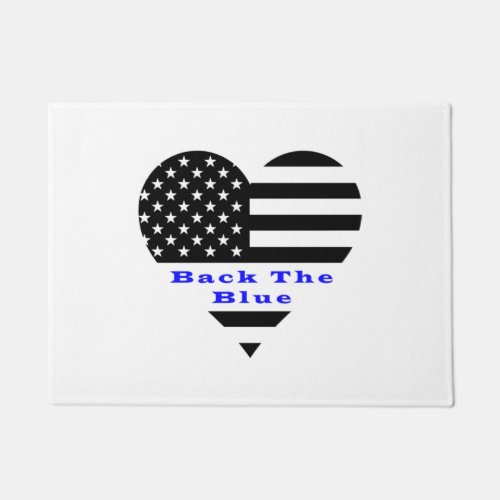 Back The Blue Unisex T_shirt Classic  Doormat