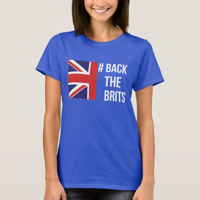 back the brits tennis t shirt (Front)