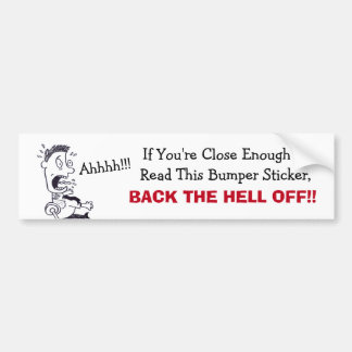 Funny Tailgating Bumper Stickers - Car Stickers | Zazzle