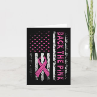 Back The Pink Breast Cancer Awareness Flag Toddler Card