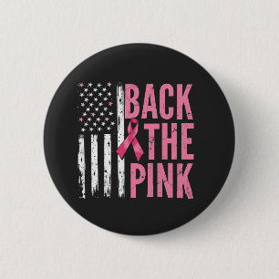 Back the Pink Breast Cancer Awareness Month Button