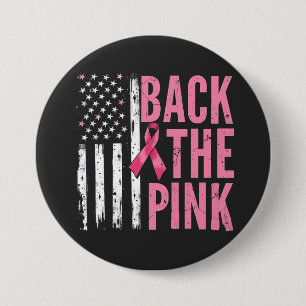 Back the Pink Breast Cancer Awareness Month Button