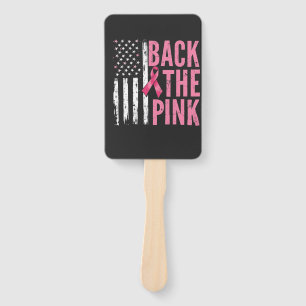 Back the Pink Breast Cancer Awareness Month Hand Fan