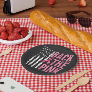 Back the Pink Breast Cancer Awareness Month Paper Plates