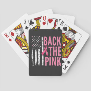 Back the Pink Breast Cancer Awareness Month Poker Cards