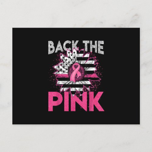 Back The Pink Ribbon American Flag Breast Cancer S Postcard