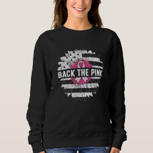 Back The Pink Sunflower Breast Cancer Awareness Sweatshirt