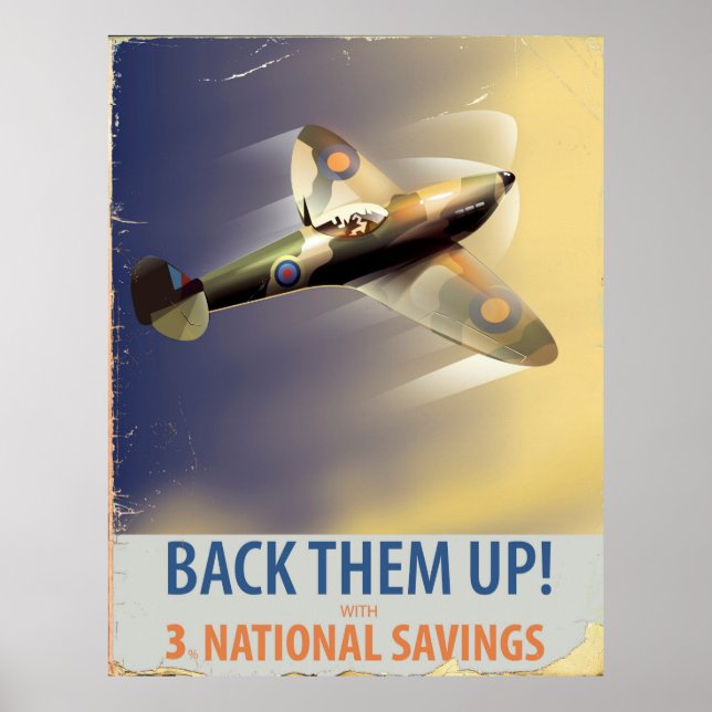 Back them up! WW2 poster (Front)