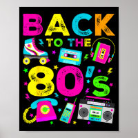 Back To 80's 1980s Vintage Style Eighties Retro Pa