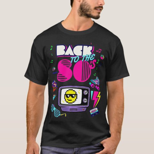 Back To 80s Tees Vintage Retro I Love 80s Graphi