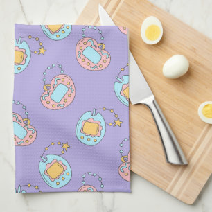 Back to 90s - Colorful Y2K Tamagotchi Toy Kitchen Towel