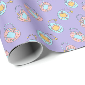 Back to 90s - Colorful Y2K Tamagotchi Toy Wrapping Paper
