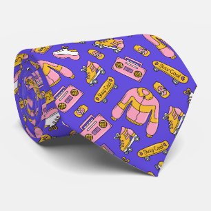 Back to 90s Funny Y2K Colorful Neck Tie