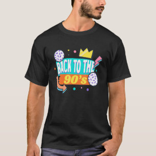 Back to 90s Nineties Music Cassette Boombox Retro T-Shirt