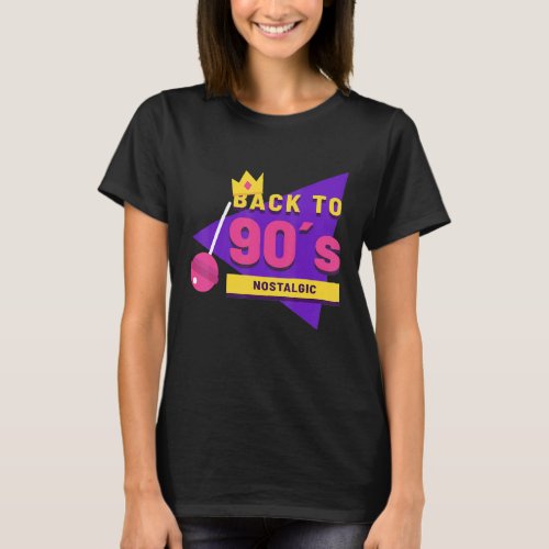 Back To 90s Nostalgic Party Hip Hip Rap Rb Vinta T_Shirt