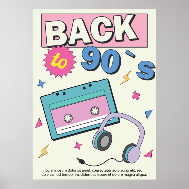 Back to 90s poster (Front)