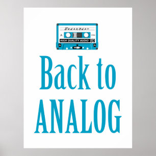 Back to analog poster