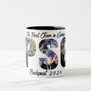 Back To Back Champions Personalized Paris PSG Two-Tone Coffee Mug