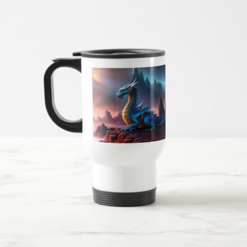 Back to Back Dragons Travel Mug