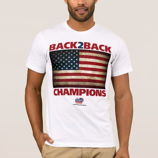 usa back to back world war champs shirt